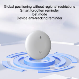 Smart Finder Luggage Tracker Tag Locator Unlimited Distance Mini Key Finder Locator For Suitcase Children Pet Cats Dog White