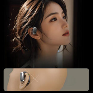 S718 Wireless Earbuds Hanging Ear Earphones Built-in Mics Headset Clear Calls Earphones For Cell Phone Computer Laptop black