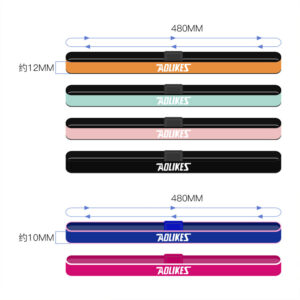 Fashionable Colors Yoga Headband Silicone Anti-skid Strip Non-slip Sweatproof Breathable Sports Hairband For Fitness Running Purple+pink