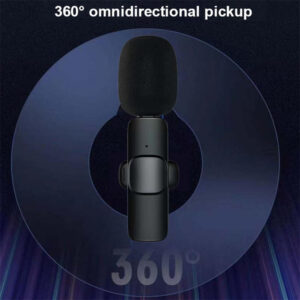 Wireless Lavalier Microphone Professional Lapel Noise Reduction Wireless Lavalier Microphones For Video Recording Interview One-to-one type-C interface