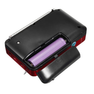 AM FM Radio Portable Radio With Telescopic Antenna Radio Rechargeable Speaker TF Card USB Player For Senior Hiking Walking red