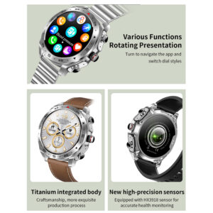 T95 Smart Watch with Earbuds 1.52 inch HD Color Screen Smartwatch Sports Recorder