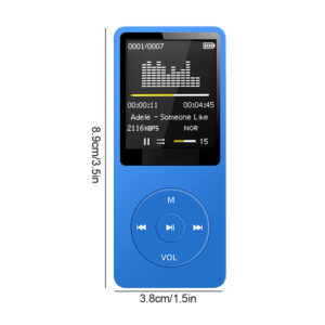 Bluetooth-compatible Mp3 Music Player Lossless Portable Fm Radio External Ultra-thin Student Mp3 Recorder