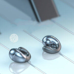 S19 Wireless Earbuds Bone Conduction Headphones LED Display Charging Case Earphones For Running Workout Gym S19 White