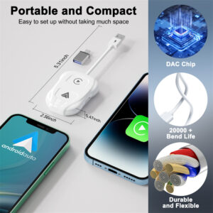 Wireless Auto Dongle Plug and Play USB Replacement Easy Use Wireless Auto Adapter