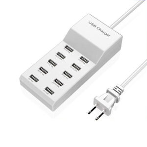 Multiport USB Hub 10 In 1 USB Wall Charger Splitter 5V 2.4A Fast Charging For Laptop PC Printer Flash Drive Mobile Devices 4C+6USB EU plug2
