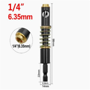 5mm 1/4-Inch Hex Shank Center Drill Bit, Self Centering Hinge Tapper Core Hole Openning Puncher Bits, Woodworking Tools For Door Window Cabinet Hinge Drill-Metric 5MM