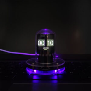 Digital Clock Smart WIFI LED Clock Automatic Update Time Calendar Digital Display RGB Tabletop Clock Home Decorations black