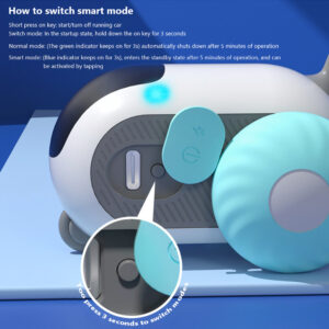 Remote Control Smart Electric Cat Toy Smart Electric Cat Toy Rechargeable Automatic Cat Toy Car Kitten Toys Car Moving Toy Indoor Funny Kitten Toy With Feather orange color