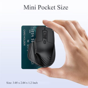 Wireless Mouse 4800DPI 2.4GHz Wireless Mouse Ergonomic Gaming Mouse Silent Click Cordless Mice High Precision For PC Laptop black