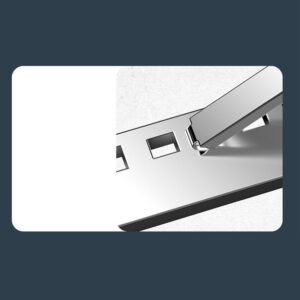N8 Laptop Stand Aluminum Alloy Computer Folding Riser Adjustable Laptops PC Tabletop Mount For Notebook Tablet Computer N3 Black
