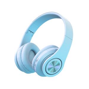 B39 Wireless Headsets Noise Canceling Ear Buds Longer Playtime Deep Bass Earphones For Cell Phone Gaming Computer Laptop blue