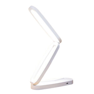 LED Desk Lamp For Office Home Rechargeable Battery Operated 3000k-4500k-6000k 3 Brightness Dimmable Wireless Reading Lamp Flexible Foldable Desk Light white