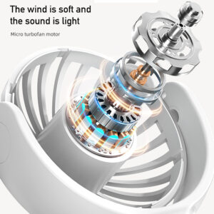 Hand Held Fan, 3 Speeds Personal Mini Portable Fan, 90 ° Rotation Adjustment Type-c Charging Powerful Small Handheld Fan For Travel White