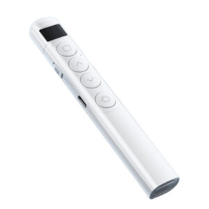 Presentation Clickers Multifunctional Clicker Wireless Laptop Presentations Remote Clicker For Computer Laptop White Digital display rechargeable