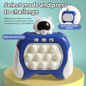 Push Puzzle Game Console Toys With Music Fast Push Stress Relief Sensory Toys For Kids Birthday Gifts Purple