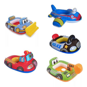 Baby Swimming Float Seat Portable Cartoon Infant Swimming Float Water Party Supplies For Boys Girls Party Gifts green crane