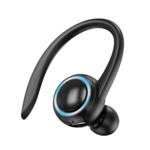 T10 Wireless Headset Noise Canceling Waterproof Earphones LED Lighting Stereo HIFI Single Headphone For Smart Phones Laptop Tablet White