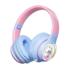 Wireless Headsets Over-Ear Stereo Earphones Lighting Headphones For Smart Phones Computer Laptop Tablet green