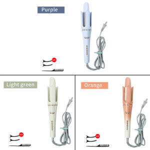 Automatic Hair Curler, Curling Iron 32mm Diameter Large Slot, Anti-Tangle Rotating Curling Iron With 3 Gear Temperature Auto Hair Curler, For Hair Styling Hair Salon LC-102 green curling iron