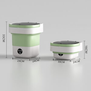 Portable Washing Machine, Portable Washer Machine With One Touch Switch, Soothing Blue Light Function, 12L Folding Washing Machine For Dormitory, Hotel 12L fresh green