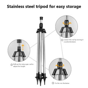 Rotating Tripod Sprinkler Garden Irrigation Sprinkler With Tripod Base Bracket 360° Automatic Rotating Irrigation System
