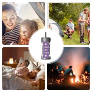USB Bug Zapper Lamp Electronic Mosquito Zapper With Ambient Light Fly Zapper With Handle For Home Bedroom Black charging model