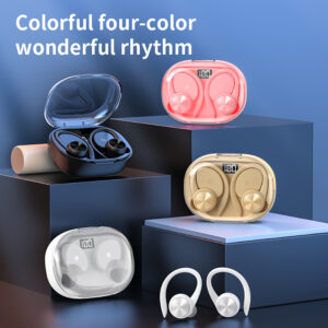 Q36 Wireless Earbuds In-Ear Stereo Earphones Noise Canceling Ear Buds With Power Display Charging Case For Smart Phone Laptop yellow