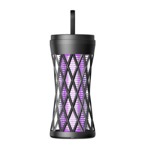 USB Bug Zapper Lamp Electronic Mosquito Zapper With Ambient Light Fly Zapper With Handle For Home Bedroom Gray charging model