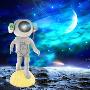 Astronaut Projector Night Light With Remote Control Timer Adjustable Projection Angle Astronaut Light For Bedroom Gaming Room Home Theater Office Desk colorful package