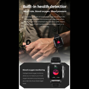 ZW66 Smart Watch Answer/Make Calls 2"" Screen Fitness Tracker Smartwatch Waterproof Smart Watches Heart Rate Health Monitor black