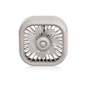 Car USB Fan For Air Vent Mounted, 3 Speeds Low Noise Small Cooler With Colorful LED Light, Portable Fan For Car Vehicle, Van, Truck, SUV, RV White