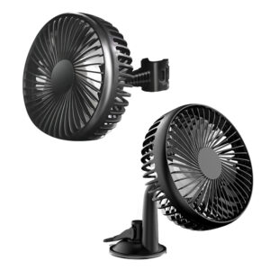 USB Powered Car Mini Fan, 3 Speeds Adjustable Powerful Airflow Single Head Cooling Fan, Low Noise Motor Cooler Cooling Fan, For Sedan SUV RV Boat Chair back