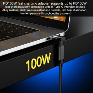 USB C Adapter Connector 100W Power Charger 20Gbps Fast Data Transfer 4K 60HZ Type-C Converter For Tablet Phones light gray