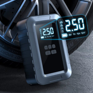 Portable Tire Inflator Portable Air Compressor, Rechargeable 4000mAh Cordless Air Pump With Pressure Gauge LED Light For Car, Bicycle, Motorcycle Tires, Ball Wireless air pump