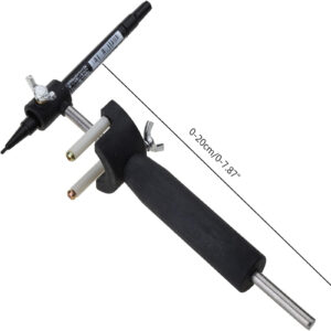 Car Wheel Eyebrow Scriber For Auto Sheet Metal Dent Repair, 5-150mm Wheel Eyebrow Rib Line Parallel Drawing Tool Mark Scriber With Scale, Black eyebrow liner
