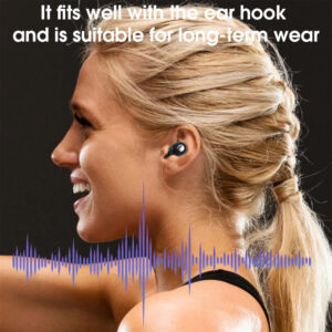 X8 Wireless Ear Headset, Hands Free Noise Canceling Headphones, Ear Earphones Stereo Headphones For Sports Work Running Walking black