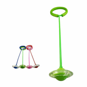 Ankle Skip Ball Jumping Ring With Colorful Light Flashing Wheel Fitness Jump Rope Game Toys For Kids Gifts yellow