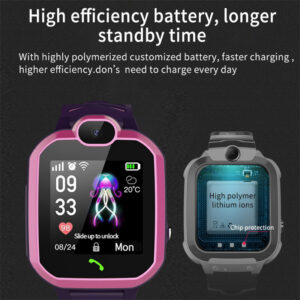 R7 Kids Smart Phone Watch With Two Way Call HD Touch Screen Camera Alarm Clock Kids Smart Watches Gift For Boys Girls pink