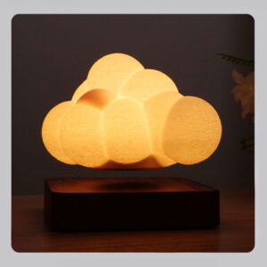 Maglev Cloud Lamp RGB Magnetic Levitating Table Lamp 360 Degrees Rotating Touch Control Night Light Desk Ornaments For Home Office Decor Birthday Gifts For Men Women Friends US Plug